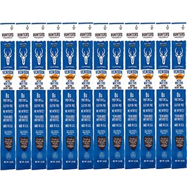 12 Count - Hunter's Reserve - PKM - Exotic Meat Trail Sticks - 6 Count - Adventure You Can Taste - Wild Game Exotic Jerky Meat Sticks (Venison Habenaro)