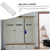 Mipcase 6Pcs Breathable Plastic Air Vent Covers for Cabinets Rectangular