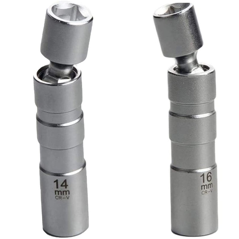 ANCLLO 14mm and 16mm 2pcs Universal Spark Plug Wrench Removal