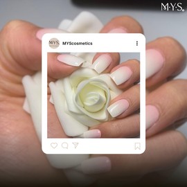 MYSc Semi-Cured Gel Nail Wraps, 20 UV Gel Strips for a Long-Lasting, Salon-Quality Manicure at Home, Easy to Apply, No Smudges, Easy to Remove, Works with Any UV Lamp (Ombre Frenchie)