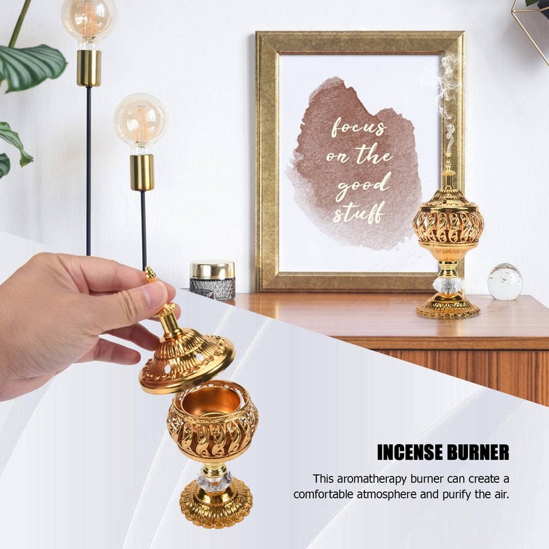 Hausdec Metal Arab Censer - Desktop Incense Burner for Sticks
