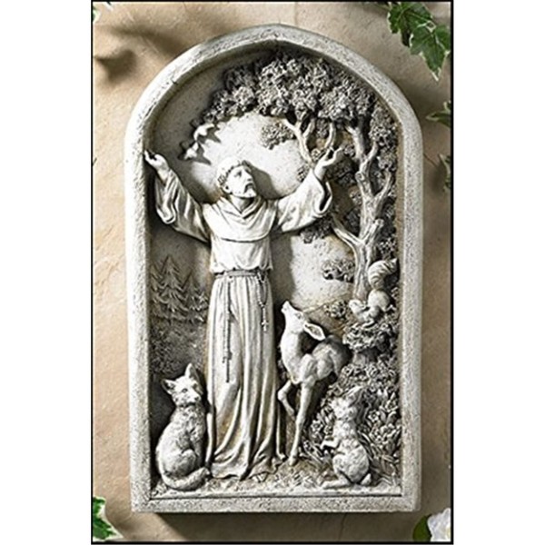 Saint St Francis Patron of Animals Peace Tree Figurine Patio