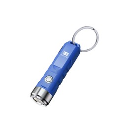 RovyVon Aurora A1x Keychain EDC Flashlight, 650 High Lumens Super Bright Pocket USB Rechargeable Mini Flashlight with Clip for Camping, Hiking, Emergencies(Blue)