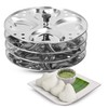 KSJONE Stainless Steel Idli Stand | 4-Plates Idli | Idli