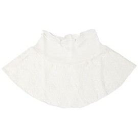 Silk lace neck cover white