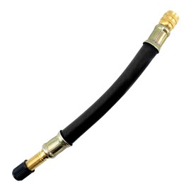 Desenda 8.1" Flexible Tire Valve Extension Adapter with Cap, Rubber Tyre Inflator Extension Adaptor Air Extender for Most Auto E-scooter Tractor Motorcycle Bike Car Spare Tire