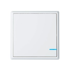 SuperInk 1 Pack 1-Gang White Wireless Light Switch Outdoor 1600 ft Indoors 130 ft - Remote Ceiling Lamp LED Bulb - IP54 Waterproof Design fit for Our 110V Receiver