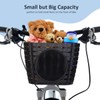 Kids Bike Basket with Adjustable Straps, Bicycle Handlebar Basket for