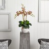 Nearly Natural Phalaenopsis Orchid Silk Arrangement in White Vase
