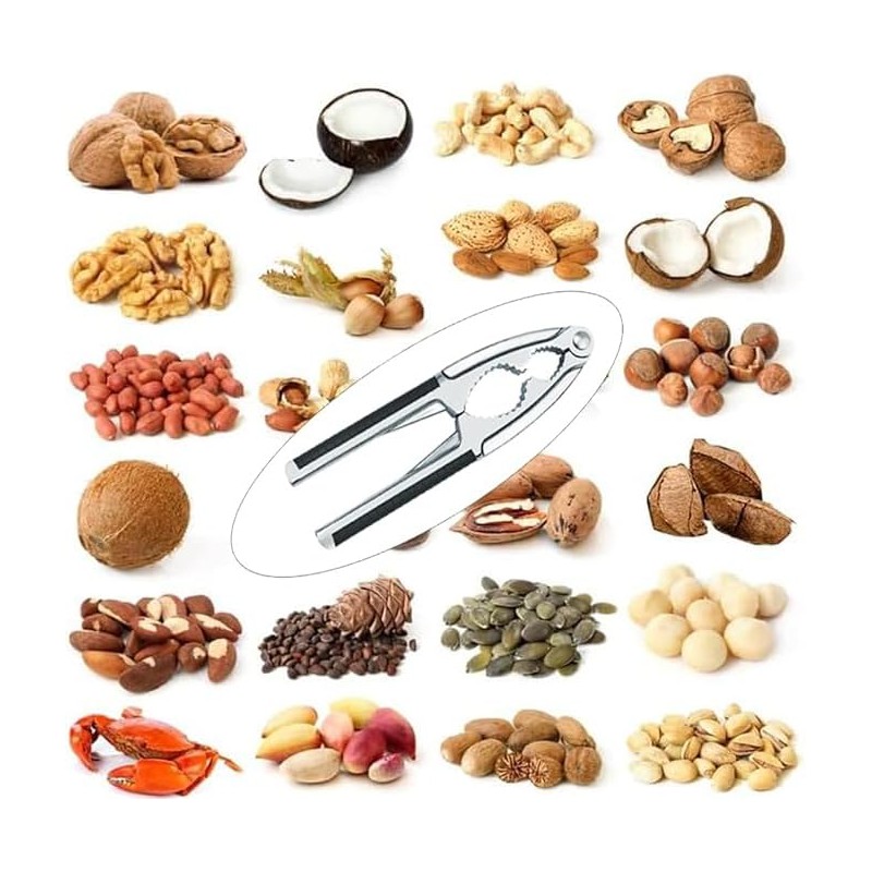 YunZCHENSH Nutcracker Stainless Steel Walnut Opener Tool Heavy Duty with