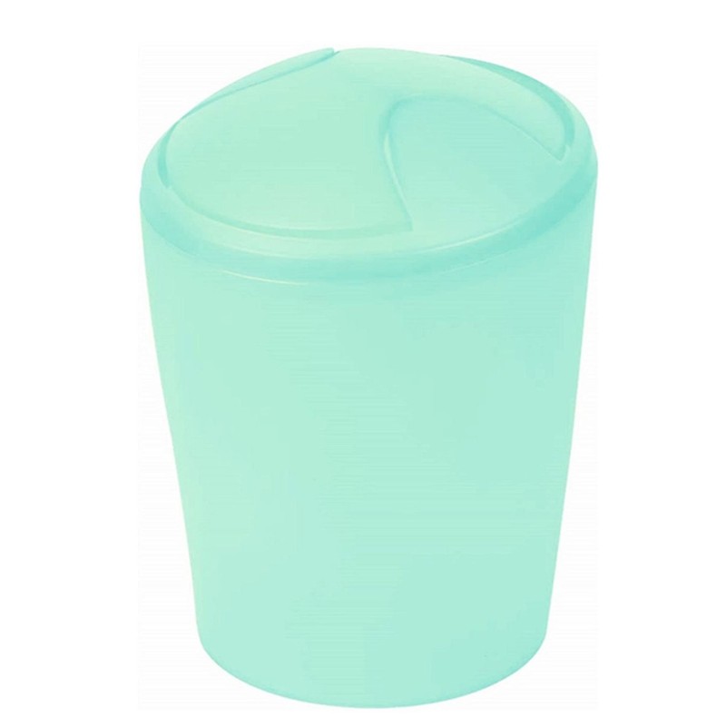 Spirella Move 1018632 Bottle Bathroom Accessories Waste Bin, Frosty Mint,