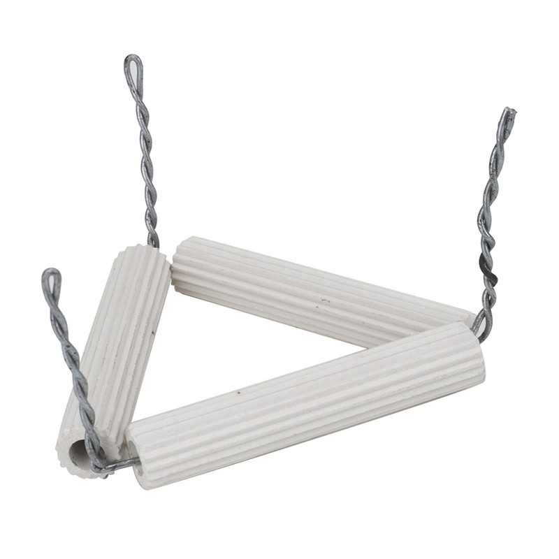 5pcs 65mm Lab Clay Triangle Crucible Holder Ceramic Pipes and