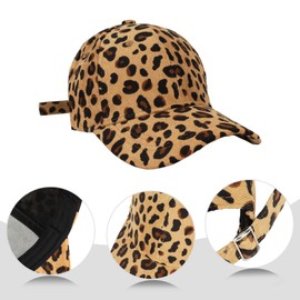 Meliyya Cord Baseball Cap Baseball Cap Shield Cap Men Women One Size Adjustable, B-leopard print brown