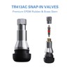 CKAuto TR413AC Chrome Rubber Snap-in Tire Valve Stems (5 Pack)