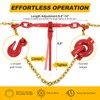 1/4" - 5/16" Ratchet Chain Binder 2600LBS with 1/4" X