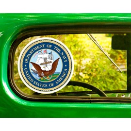 The Decal And Sticker Mafia 2 SEAL OF THE UNITED STATES NAVY DECALs Sticker Bogo For Car Bumper   - 3"