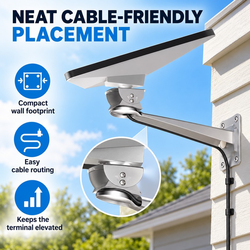 Adjustable Wall Mount Bracket for Starlink Mini SPX-04176000-501 – Silver