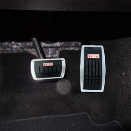 Oshotto 2 Pcs SC-052 Non-Slip Automatic Transmission Car Pedals Kit Pad Covers Set for All Cars Black
