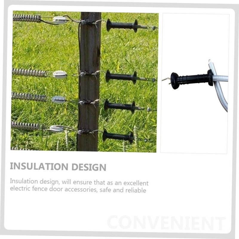 Gadpiparty 2Pcs Insulated Electric Fence Gate Handles Durable Plastic Farm