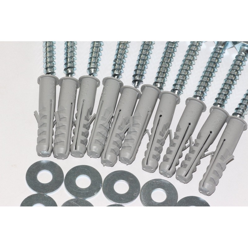 10 x M8 x 50mm Masonry Brick Wall Fixing Screw