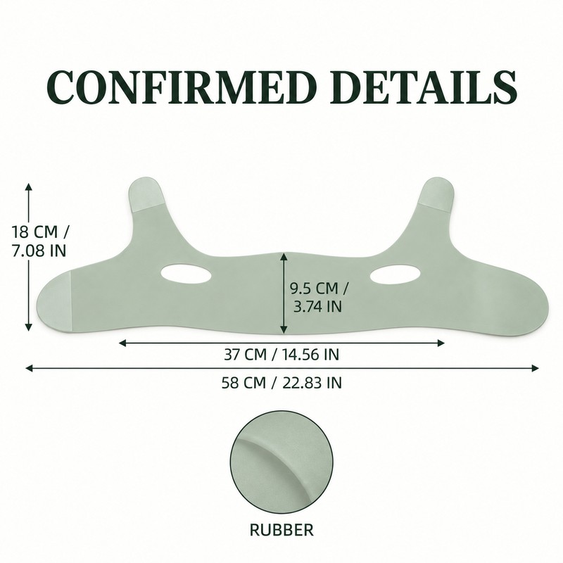 Reusable V-Line Face Shaping Strap, Rubber Chin and Cheek Support