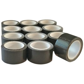 Mini Duct Tape Roll, 1 in. x 100 in, Contractor Grade (Dark Green, 12-Pack)