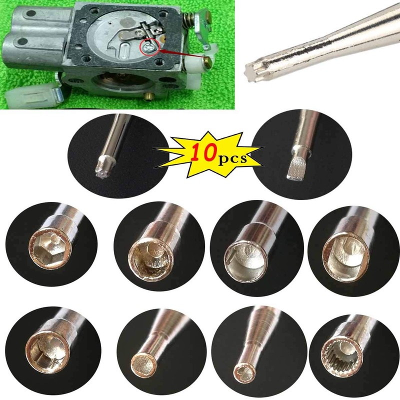 (10pcs) Carburetor Adjustment Tool kit for Common 2 Cycle Small