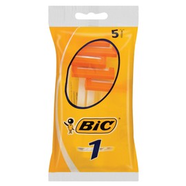 Bic Razor 1 Sheet, Pack of 5