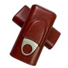 Cigar Case with 3 Tubes, Cigar Box with Cigar Cutter,
