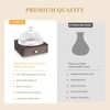 Lecdura Glass Essential Oil Diffuser with Glass Reservoir & Wood