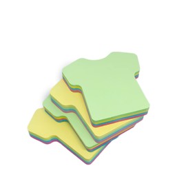 GUMTAPE Clothes Shape Sticky Notes 76 mm x 76mm, 4 Pads of 100 Sheets/Pad, Rainbow MixColor Sticky Notes 11505/04. Cute Mixed Colour for Office/Home/Kitchen/Baking/School(4 Pads)