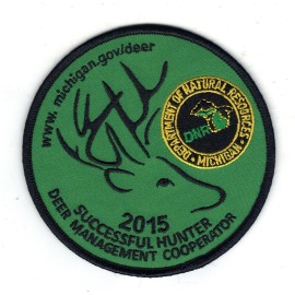 Parche de cazador de ciervos Michigan exentoso 2015 - cierre Michigan-turquía-alce-oso