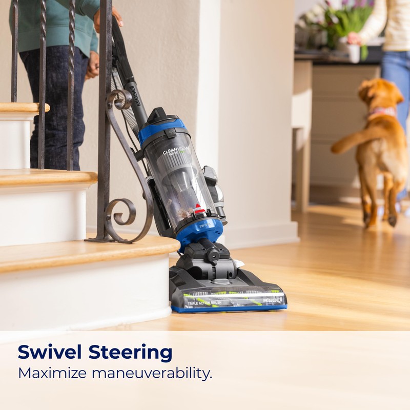Bissell CleanView Swivel Vacuum with Triple Action Brush Roll, Swivel