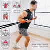 Belle Vous Exercise Resistance Bands with Handles (2 Pack) -