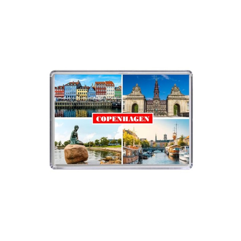 Copenhagen Denmark Souvenir Acrylic Fridge Magnet (Standard: 70x45mm)