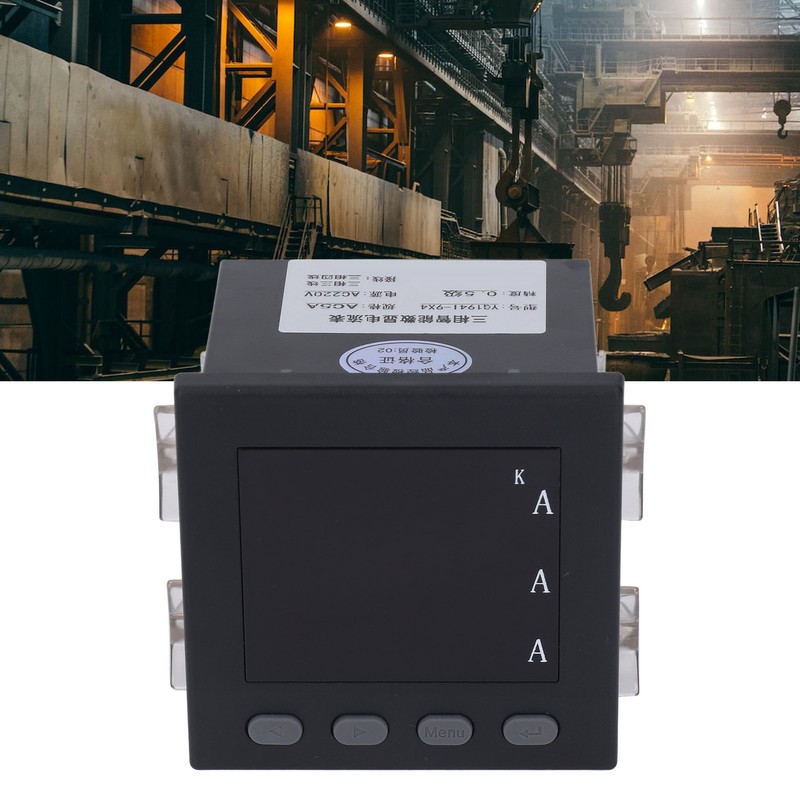 3 Phase Current Meter LED Digital Display Ammeter Programmable Intelligent