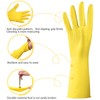 5 pairs of reusable rubber cleaning gloves; kitchen dishwashing gloves;