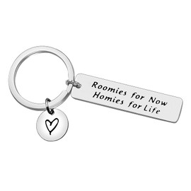 Roommate Gift Roomie Keyring Roomies for Now Homies for Life Keychain Best Friend College Roommate Gifts Appreciation Gift for College Roommate Apartment roomie Best Roommate Gift