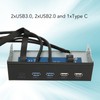 5.25 Inch Media Dashboard 2xUSB3.0 2xUSB2.0 1xType C 10Gbps High