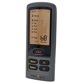 Remote Transmitter for Hearth & Home RC300: Compatible with Heat N Glo Fireplaces, Replaces Part #2166-330, Includes Wall Holster