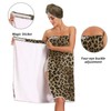 Blueangle - Toalla con Estampado de Leopardo clásico con Gorro