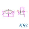 RhedexX®RhedexX® Gas Spring Mounting Bracket Mounting Parts 71 mm x