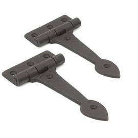 Van Dyke's Restorers Spade Strap Hinge, Oil Blackened, 6"
