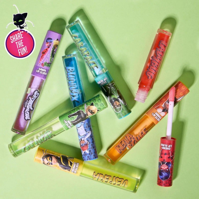 Miraculous Zag Heroez Lipgloss Collection - Juego De 7 Brill