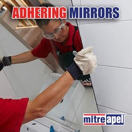 Mirror Adhesive (12 x 9.8 fl oz) 100% Silicone Fast Curing Construction Adhesive 12 Pack