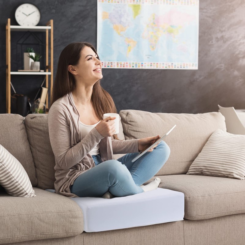 HOMBYS Couch Cushion Replacement Wrapped with Polyester Batting, High Density