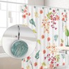 Teal Agate Texture Shower Curtain Hooks, 12 Pcs Anti Rust