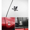 Pack of 2 Skull Emblem Logo Stickers for All Vehicles