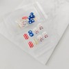 24Pcs Independence Day Press on Nails Short Square Fake Nails