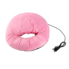 Electric Heated Foot Warmer Men Women Winter Home Soft Washable USB Foot Warmer for Work Study Light Pink